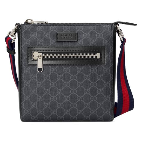 gucci crossbody bag black mens|Gucci messenger bag for men.